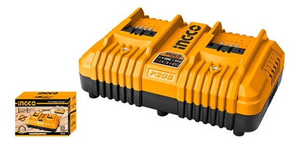 Cargador Rapido Inteligente Doble 20v P20s Ingco Fcli2034 0