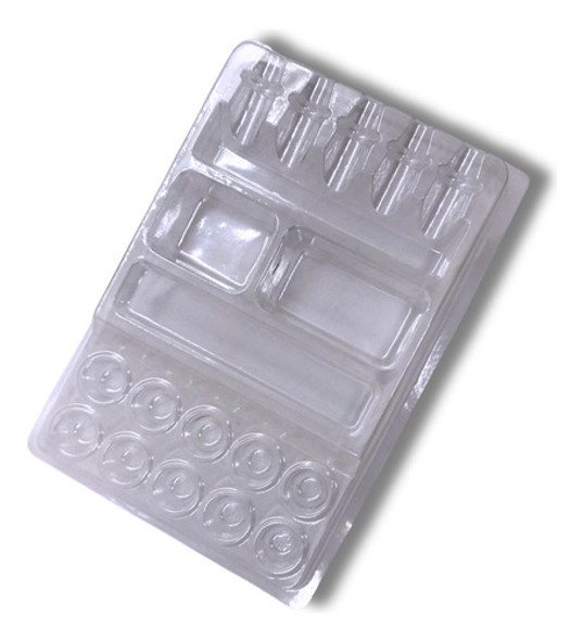 Kit 24 Bandejas Descartáveis Tinta Agulhas Cartucho Tatuagem 0