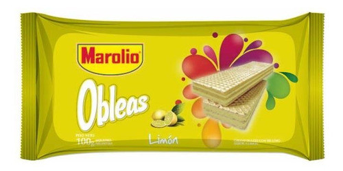 Pack X 3 Unid Oblea  Limon 100 Gr Marolio Galletitas Dulce- 0