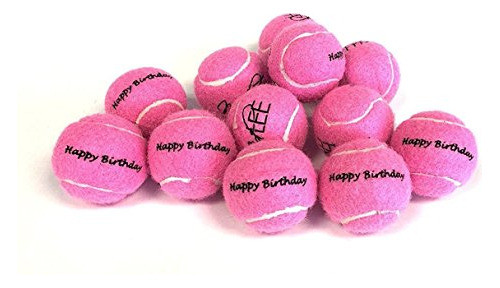 Happy Birthday Dog Tennis Balls Por Midlee 0