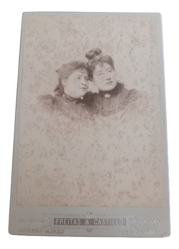 Fotografía Antigua Tarjeta Álbum. Mujeres. Freitas Castillo 0