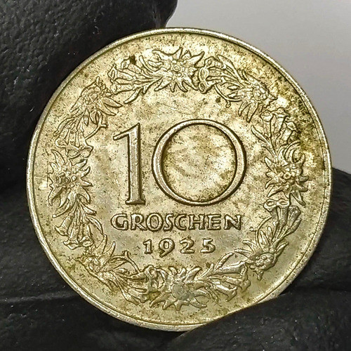 Austria 10 Groschen 1925 Antigua Moneda Colección 0