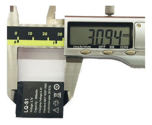 Batería Recargable Del Polímero Del Li-ion 380mah 3.7v Pa. 1