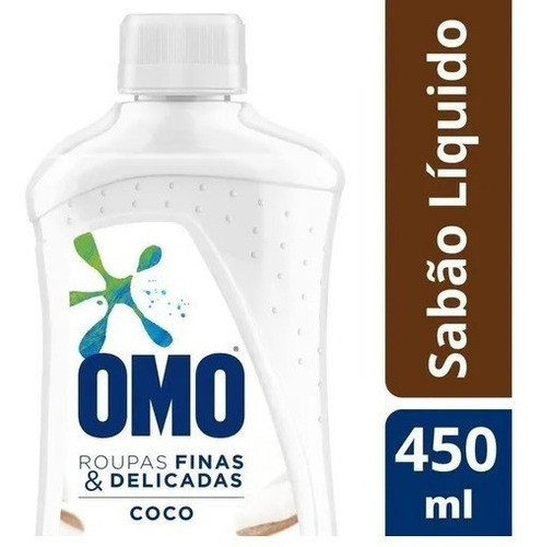 Lava-roupas Líquido Omo Roupas Finas E Delicadas Coco 450ml 0