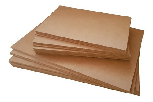 Placa  Fibrofácil , 20x20 Pack X 10  3mm Espesor 0