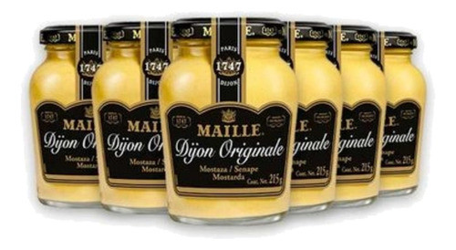 Mostarda Francesa Maille Dijon Original 215g (12 Potes) 1