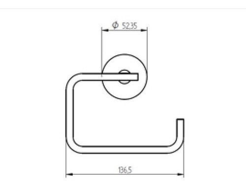 Robinet Belfast Portarrollo Cromo / Niquel / Bronce Viejo 1