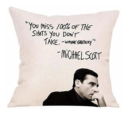 Fbcoo The Office Tv Show Funda De Almohada Decorativa Wayne 0