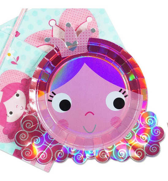 Plato De Polipapel 17cm De Princesa X 6 Unidades 0