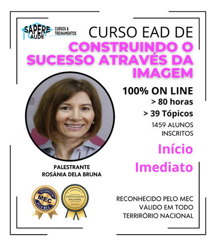 Curso Ead De Construindo O Sucesso Através Da Imagem 1