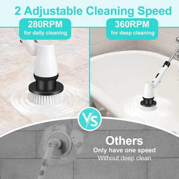 Fregadora Giratoria Eléctrica-2023 Nueva Fregadora De Ducha 1