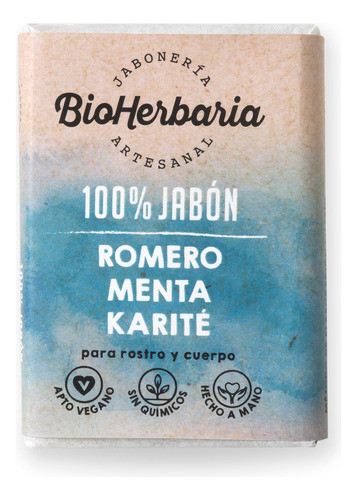 Jabón Artesanal Natural Romero Y Karité Bioterra Natural 0