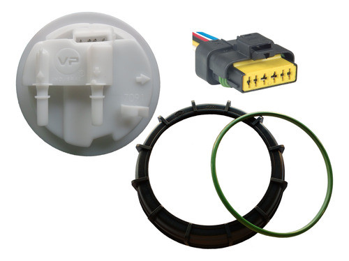 Conector + Trava + Tampa Flange Bomba Combustível Peugeot 206 Gasolina 2000 Até 2006 0