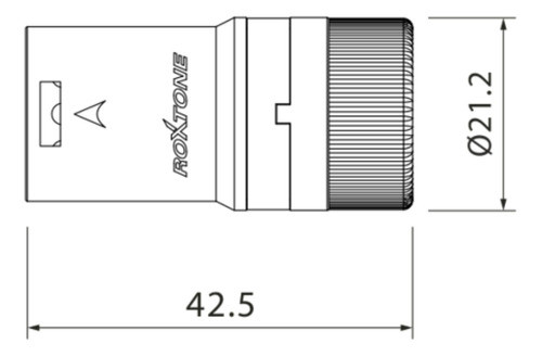 Ficha Xlr Macho Giratorio De Perfil Bajo Roxtone Lx3m 1