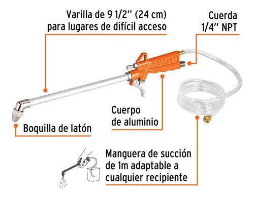 Pistola De Limpieza Truper Grasa Liquido Maquinas Industrial 1