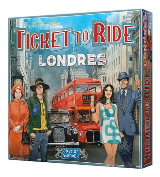 Juego De Mesa Billete P/ Viajar Londres Febo Ticket To Ride 0