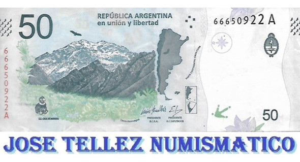 Bottero 5203 $ 50 Condor Serie A Intervalo 1 Mb+ Palermo 0