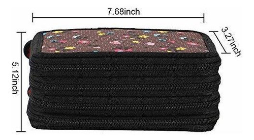 Estuche Para Lapices Con Cremallera De Alta Capacidad De 72 1