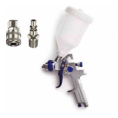 Pistola Pintar Soplete Gravedad Hvlp Bremen + Acople Rapido 0