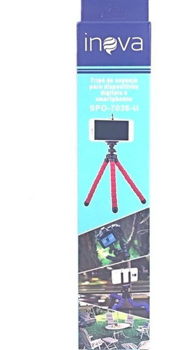 Kit 20 Tripé Flexivel Esponja 16cm Câmera Celular Smartphone 1