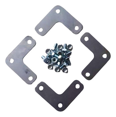 Kit 48 Tornillos Y Tuercas + 12 Escuadras + 4 Regatones 0