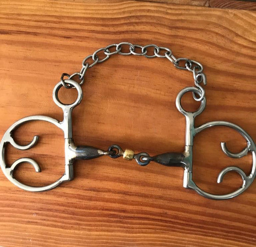 Freio Espanhol Resistente Em Inox Para Cavalos Envio Rápido! 1