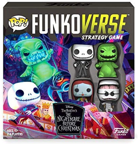 Funkoverse Disney El Extraño Mundo De Jack Juego De Mesa 4pk 0