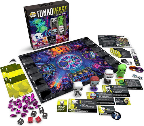 Funkoverse Disney El Extraño Mundo De Jack Juego De Mesa 4pk 1