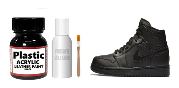 Tinte Negro Para Zapatillas Cuero /telas Igual A Lo Publicad 0