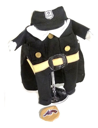 Disfraz Gato Mascota Policia Cosplay Pet Talles Chicos 0