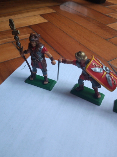 Lote De Soldados  Romanos, 6 Figuras De 8 Cm De Altura +o - 1