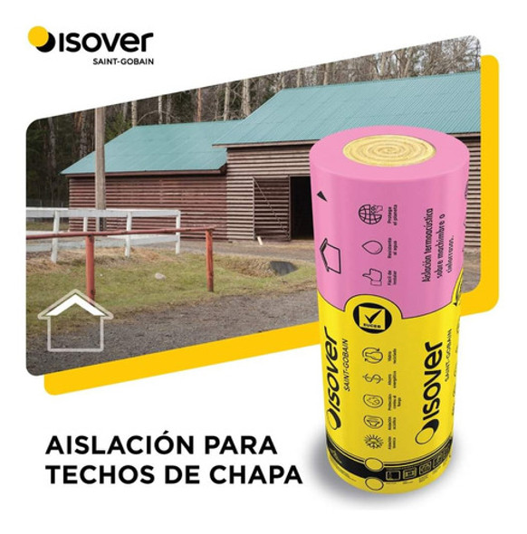 Lana De Vidrio Isover Rolac Plata Cubiertas 38 Mm 1 Lana De Vidrio Isover Rolac Plata Cubiertas 38 Mm 1