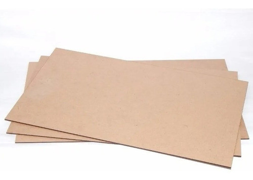 Chapa Em Mdf Crú 3mm  40x15cm  (kit 05 Chapas) 0