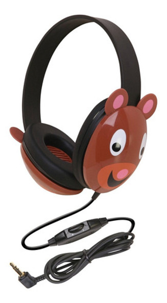Auriculares Califone 2810-be Listening First Tm Stereo Para Niños Bear Design Pc Y Apple Compatible 0