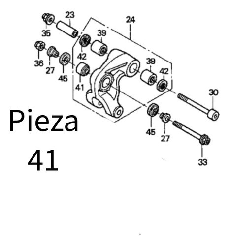 Buje Inferior Monoshock Original Honda Xr 250 400 600 650 1