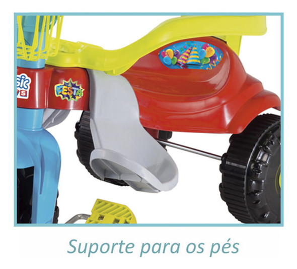 Velotrol Triciclo Infantil Motinho Festa Magic Toys 1