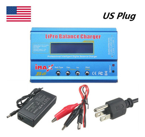 Imax B6 Lcd Pantalla Digital Rc Lipo Nimh Cargador De Equili 1