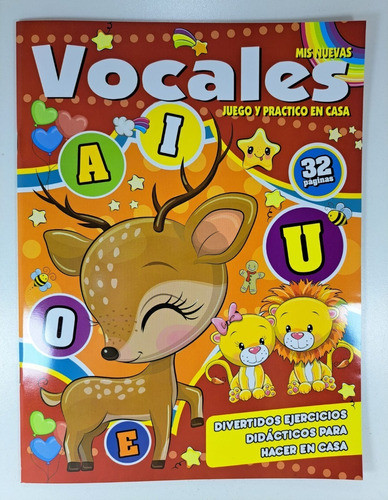 Mis Nuevas Vocales Juego Y Practico En Casa Libro Infantil 1