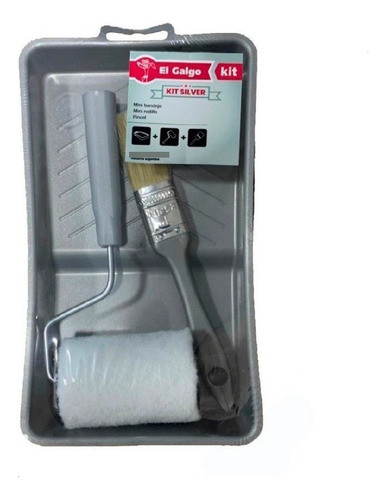 Kit Pintor Rodillo + Pincel + Bandeja   Set 3 En 1 0