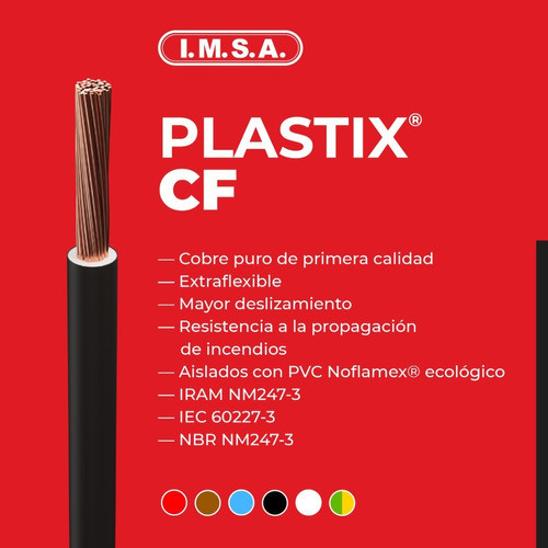 Cable Plastix - Cf - 1x25,00mm² - Verde Amarillo 1