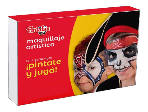 Kit Maquillaje Artistico Personajes Infantil Stencil Niños C 0