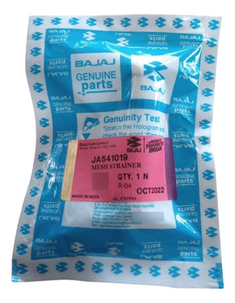 Malla Filtro Aceite Bajaj 135 Ns 125 Original Motovega 1