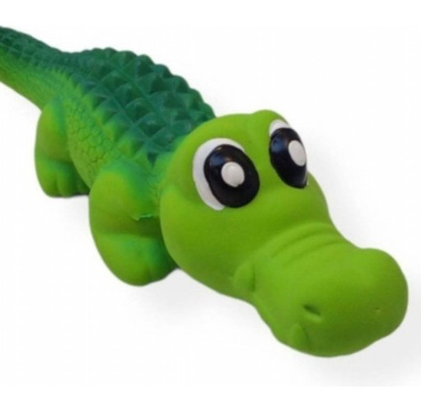 Juguete Perros Cocodrilo De Látex Con Chifle 20cm Mascotas 0