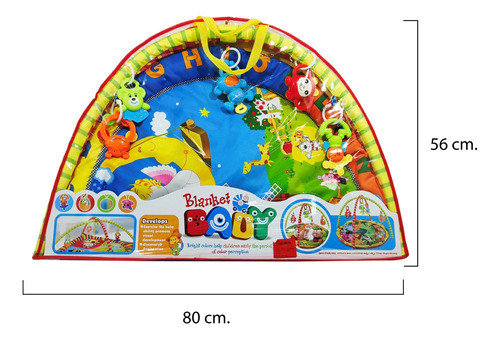 Gimnasio Alfombra Para Bebe Redondo Pvc 1