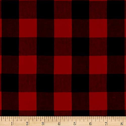 Kaufman 1  Carolina Gingham Scarlet, Tela Cortada A Medida 0