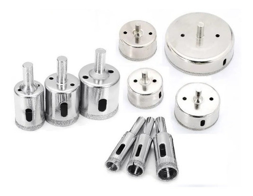 Set 6 Mecha Copa Diamantada Broca Vidrio Cerámica Mármol 1