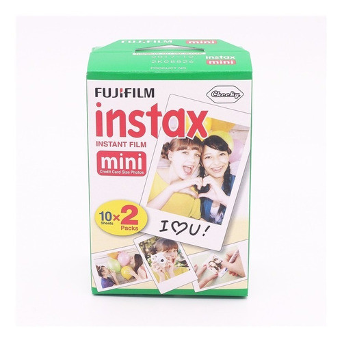 Cartucho Rollo Instax Mini Film Pack 20 Fotos Fuji Polaroid 0