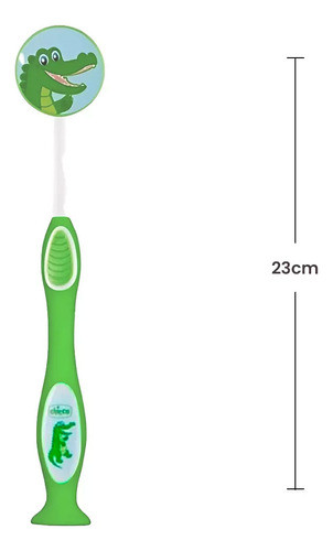 Escova De Dentes Verde 3-6anos 2und Chicco Novo 1