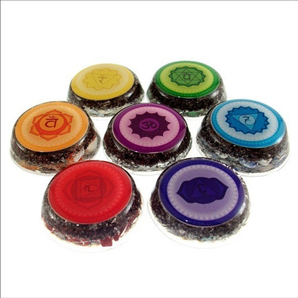 Set Terapéutico Orgonita Con Cristal Para Alinear 7 Chakras 0 Set Terapéutico Orgonita Con Cristal Para Alinear 7 Chakras 0