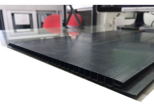 Revestimiento Cielo Raso Pvc 8mm X 25cm Color Negro X  M2 1